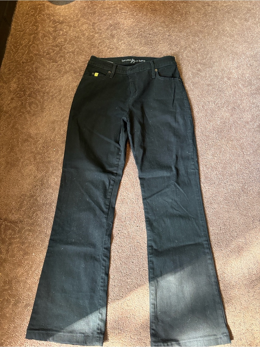 Women’s Black Mid-Rise Flare Jeans - Classic Wide Leg